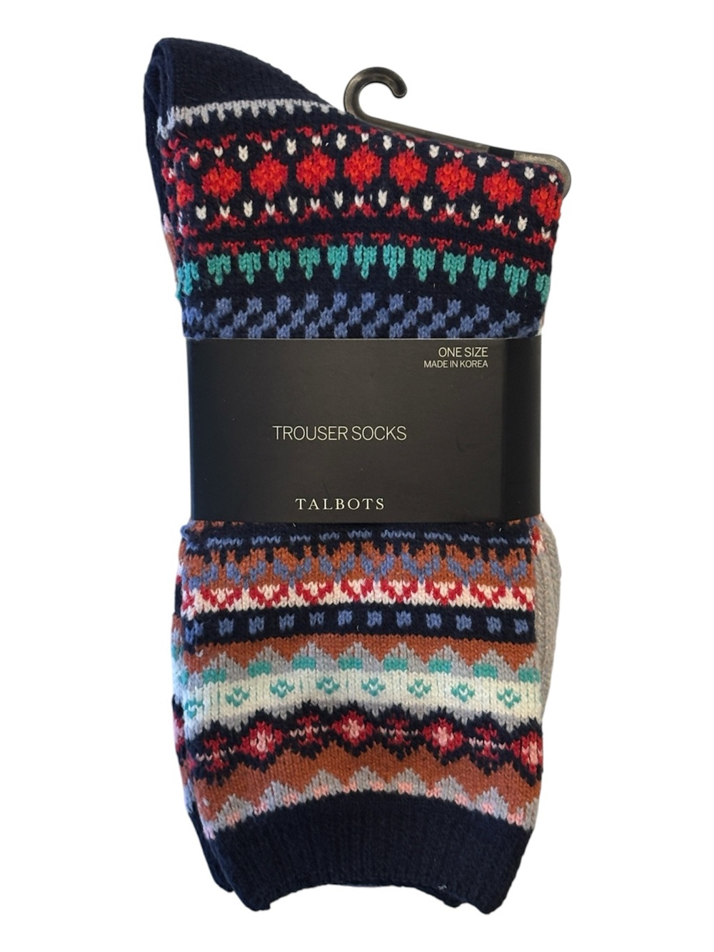 Talbots Women's Fair Isle Trouser Socks